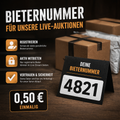 Bieternummer für Livestream